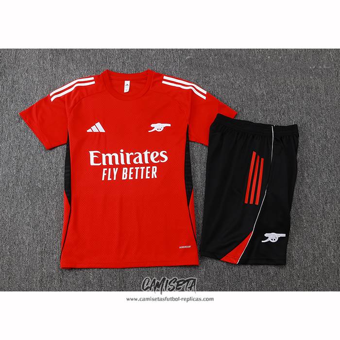 Chandal del Arsenal 2025-2026 Manga Corta Rojo - Pantalon Corto
